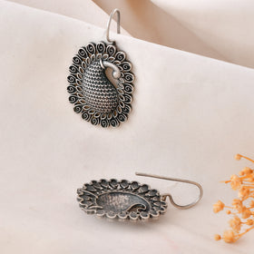 Peacock Radiance Dandiya Earrings