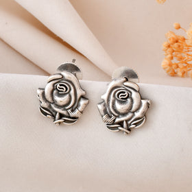 Rose Blossom Dandiya Stud Earrings