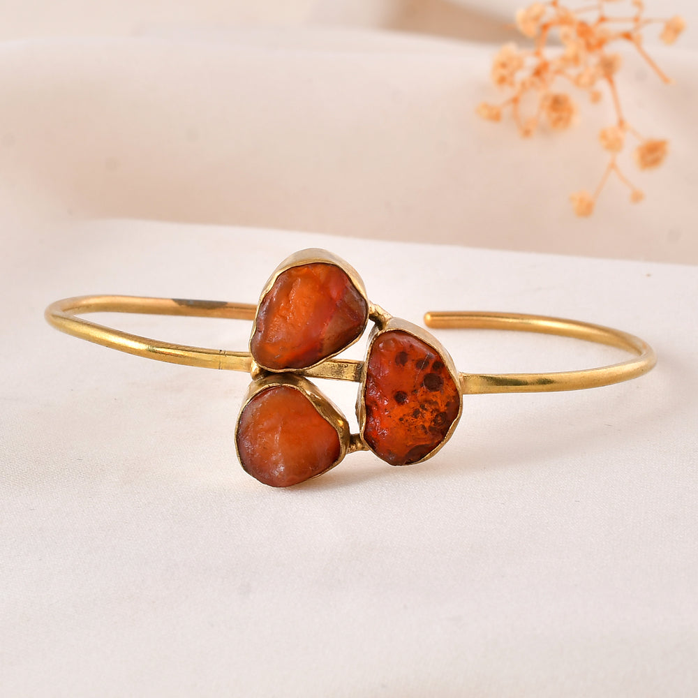 Carnelian Stone Adjustable Size Bangle