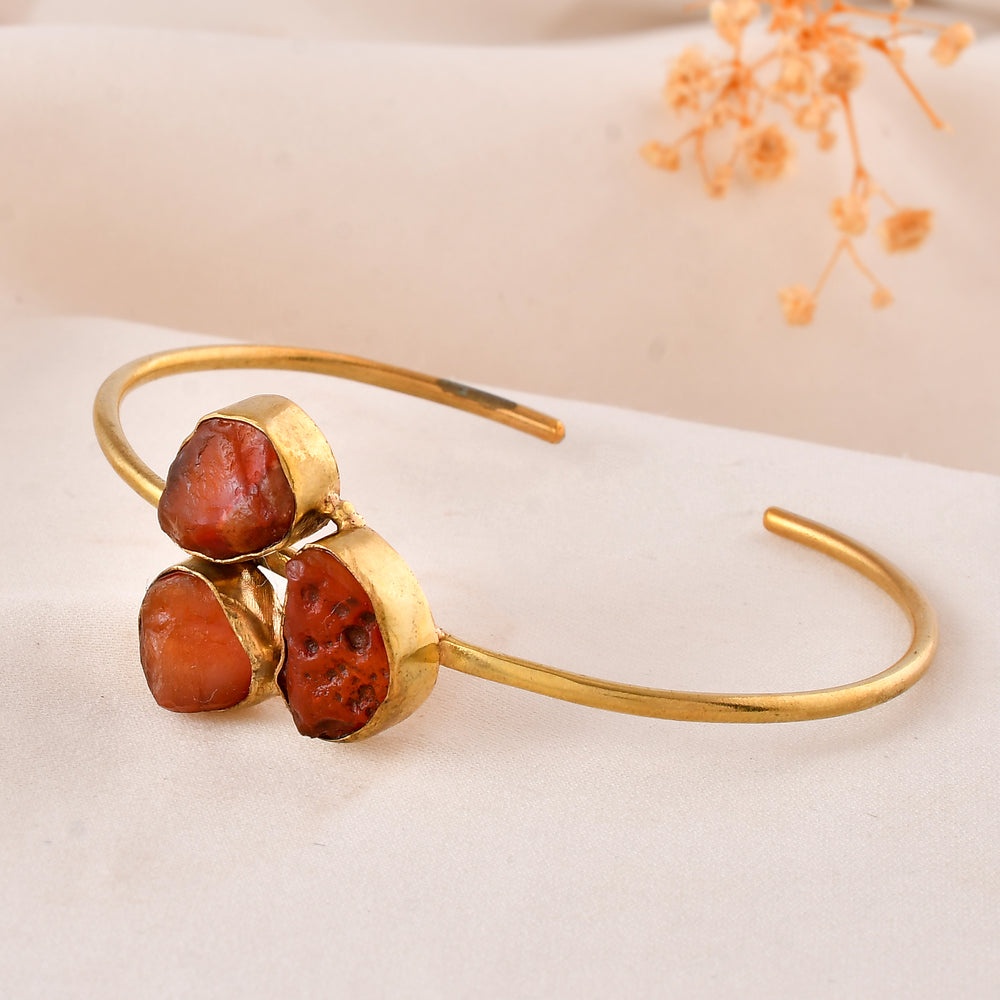 Carnelian Stone Adjustable Size Bangle