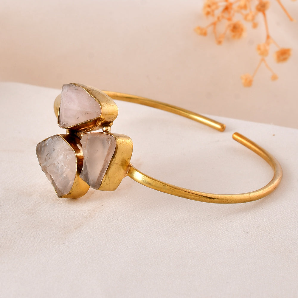 Rose Quartz Adjustable Size Bangle