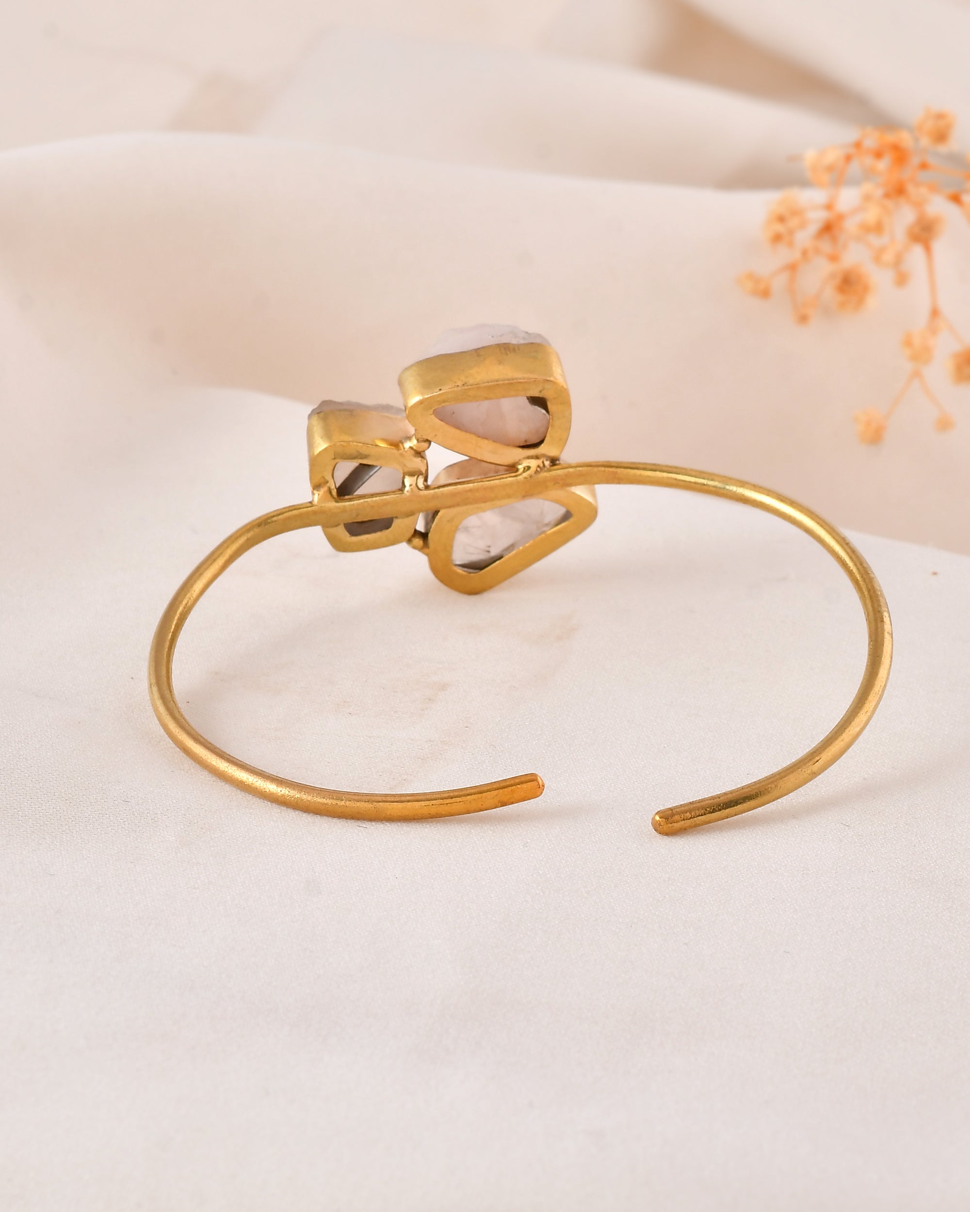 Rose Quartz Adjustable Size Bangle