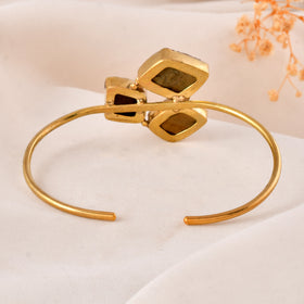Natural Tiger Eye Adjustable Size Bangle