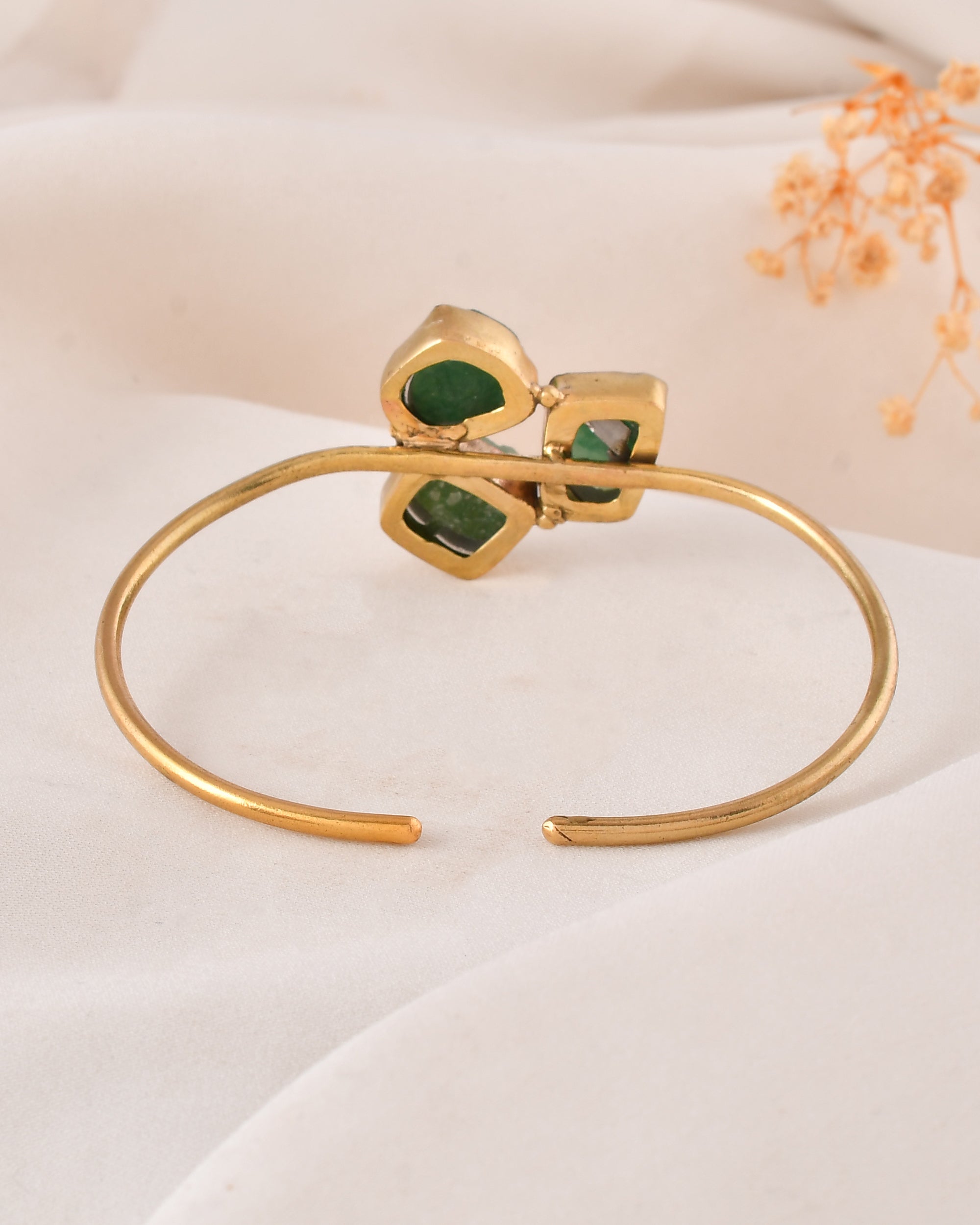 Natural Jade Adjustable Size Bangle