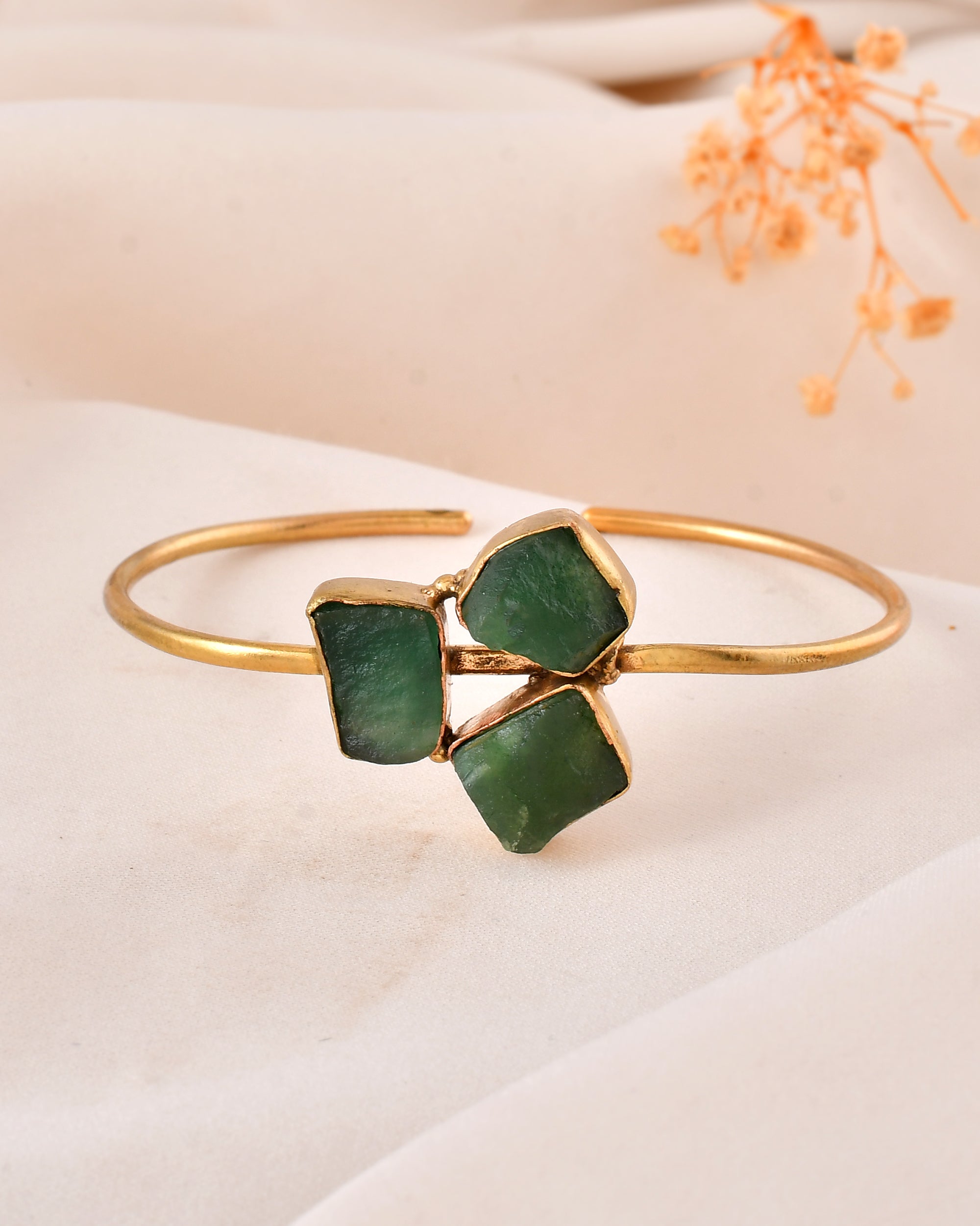 Natural Jade Adjustable Size Bangle