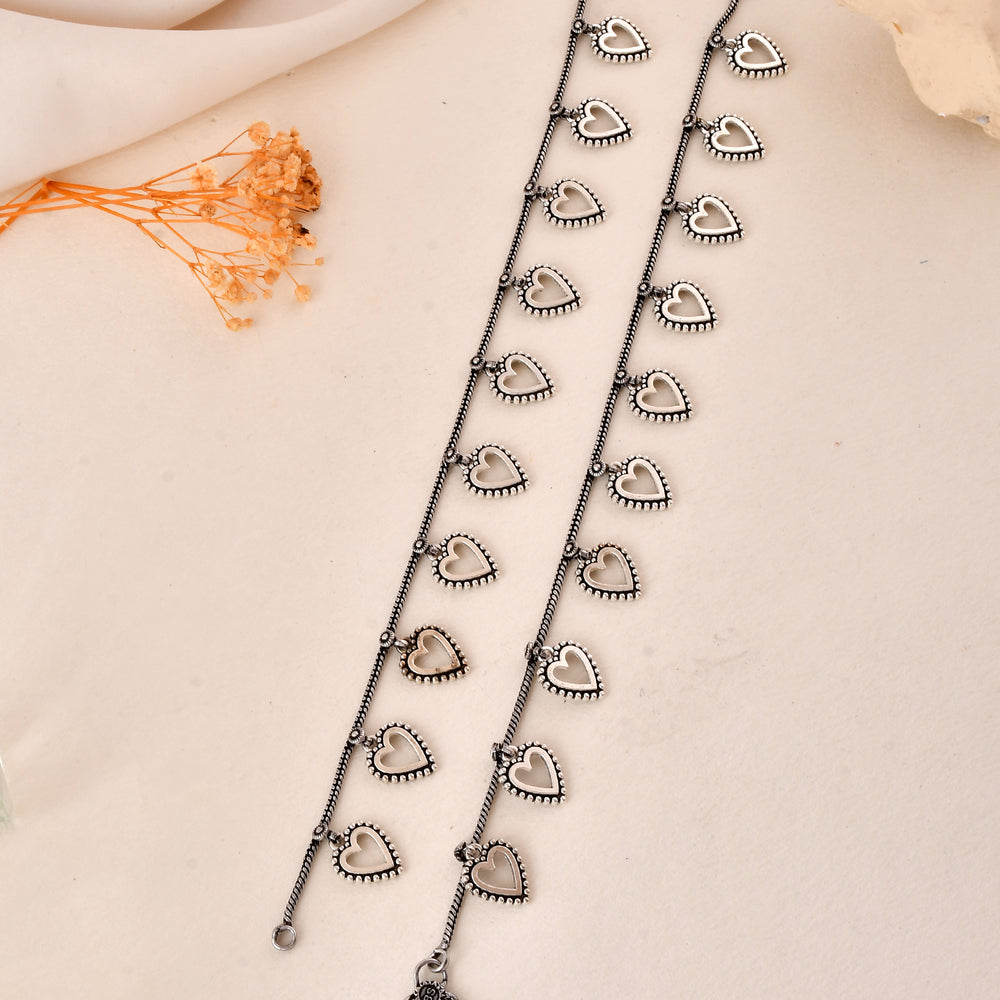 Dilbar Heart Dandiya Anklet Set