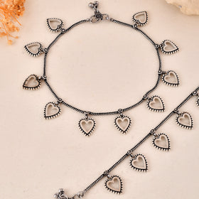 Dilbar Heart Dandiya Anklet Set