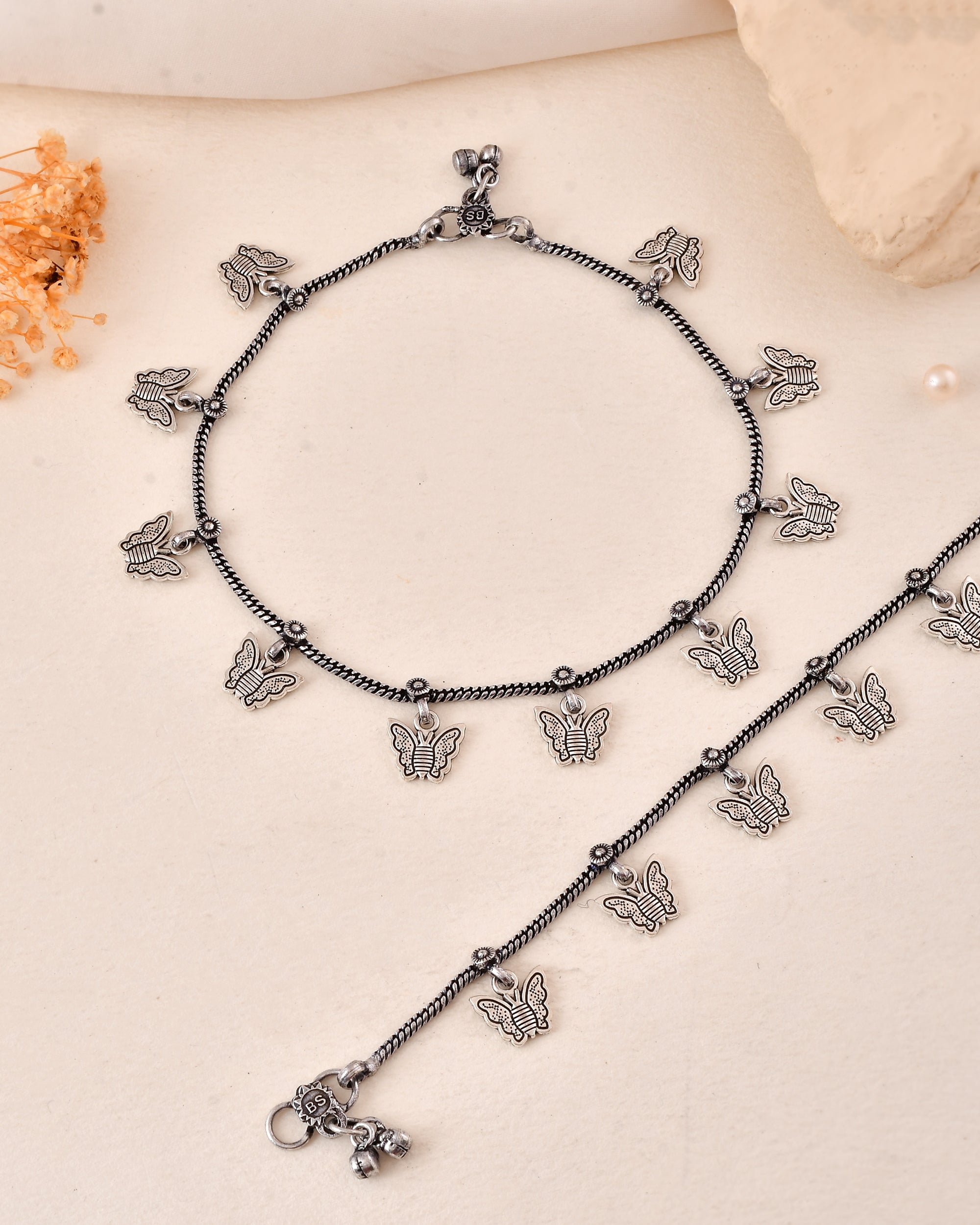 Pari Butterfly Dandiya Anklet Set