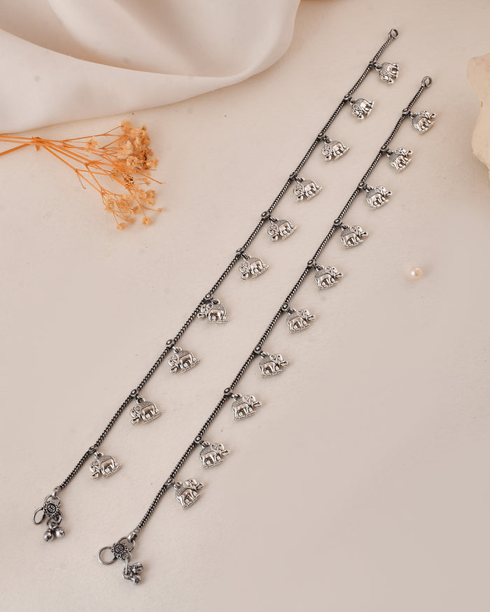 Elephant Dandiya Anklet Set