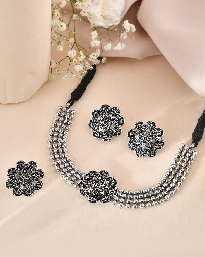 Mayur Koyari Paisley Necklace Set