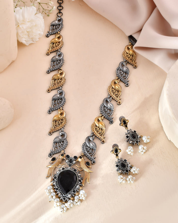 Noor Mor Dandiya Necklace Set