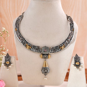 Kesar Pushp Dandiya Necklace Set