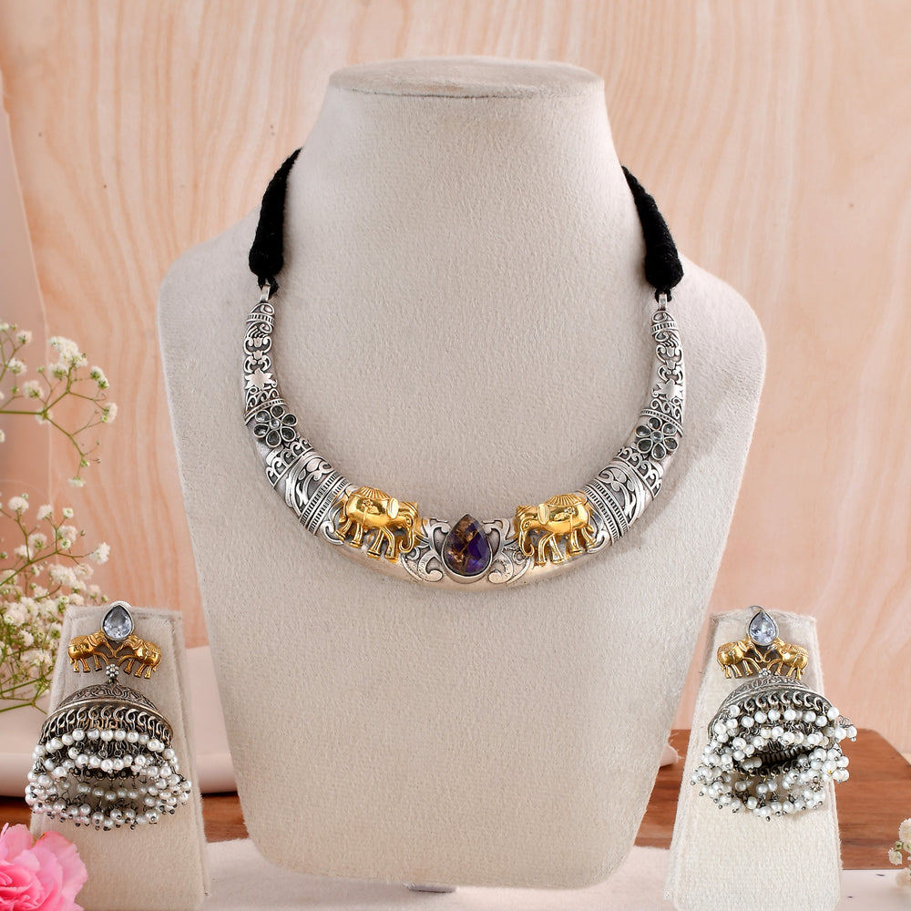 Rajhasti Dandiya Necklace Set