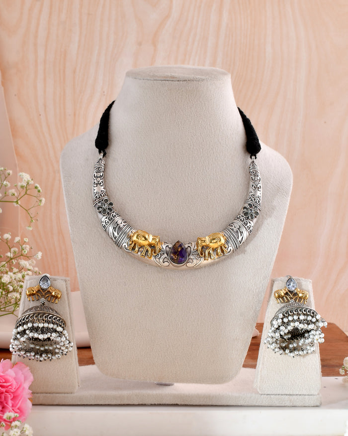 Rajhasti Dandiya Necklace Set