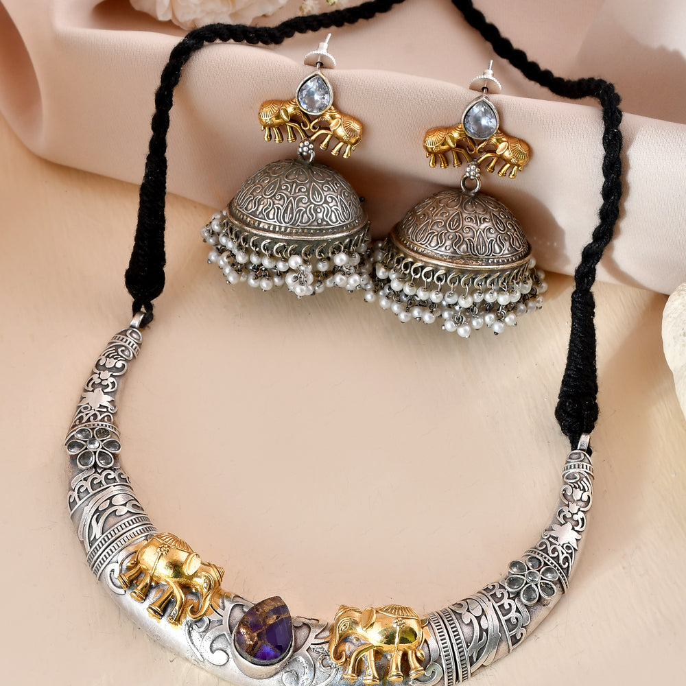 Rajhasti Dandiya Necklace Set