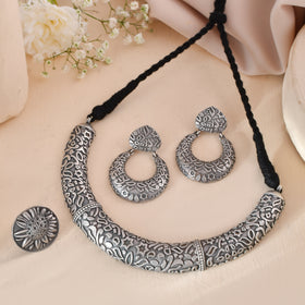 Rangilo Dandiya White Metal Set