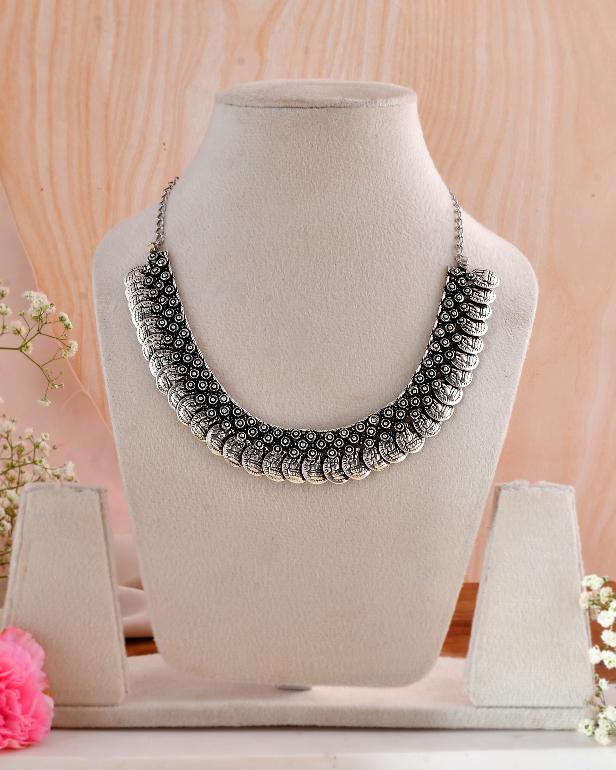 Boho Coin Charm Dandiya Necklace