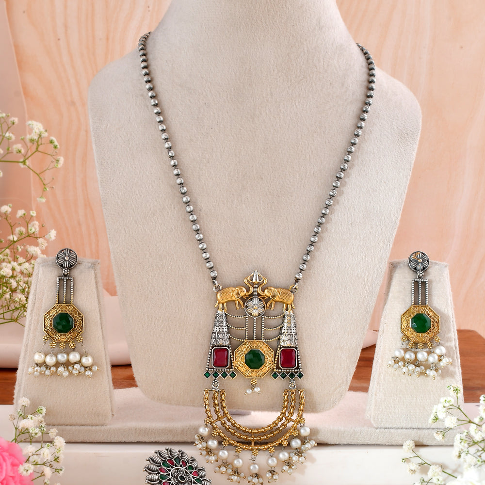 Mohak Mor Chowka Dandiya Necklace Set