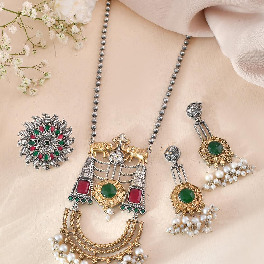 Mohak Mor Chowka Dandiya Necklace Set