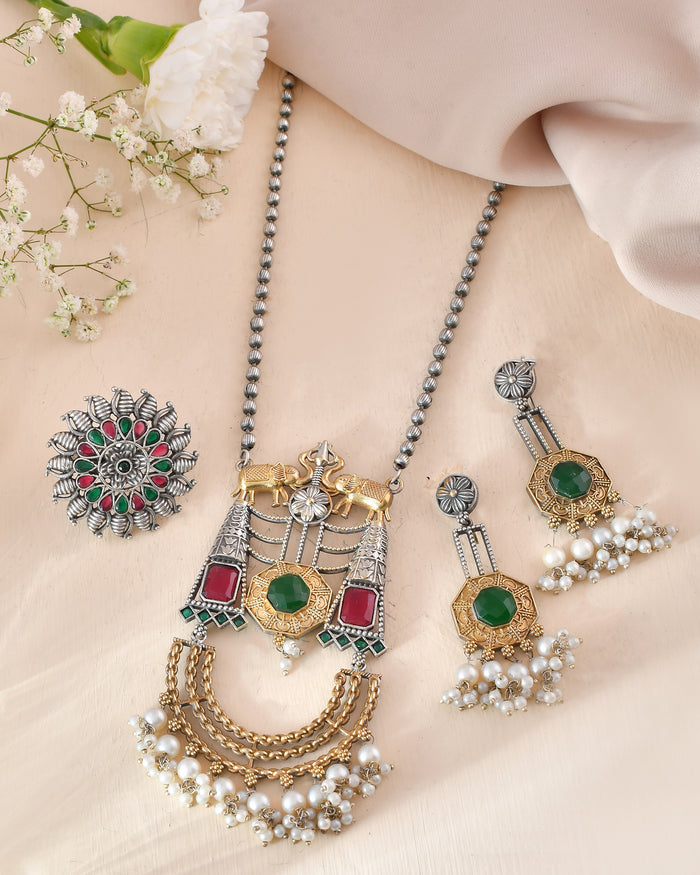 Mohak Mor Chowka Dandiya Necklace Set