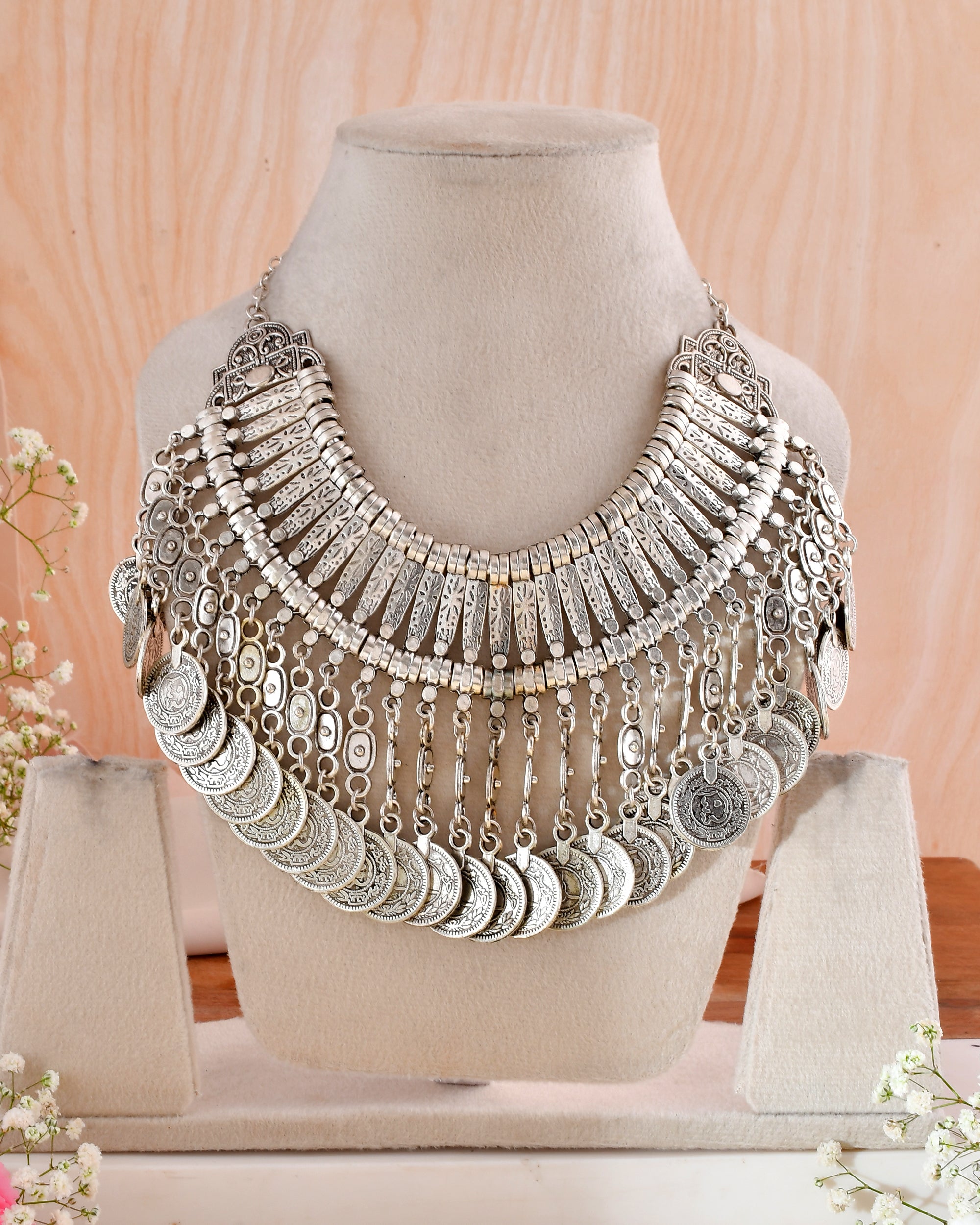 Shwet Mudra Haar Dandiya Necklace