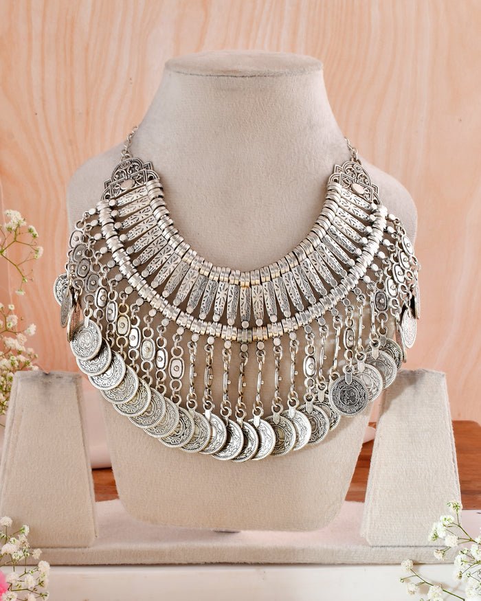 Shwet Mudra Haar Dandiya Necklace