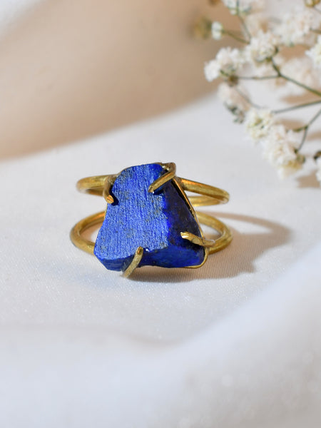 “Royal Blue Natural  Lapis Lazuli  Ring” 100% Natural Gemstone