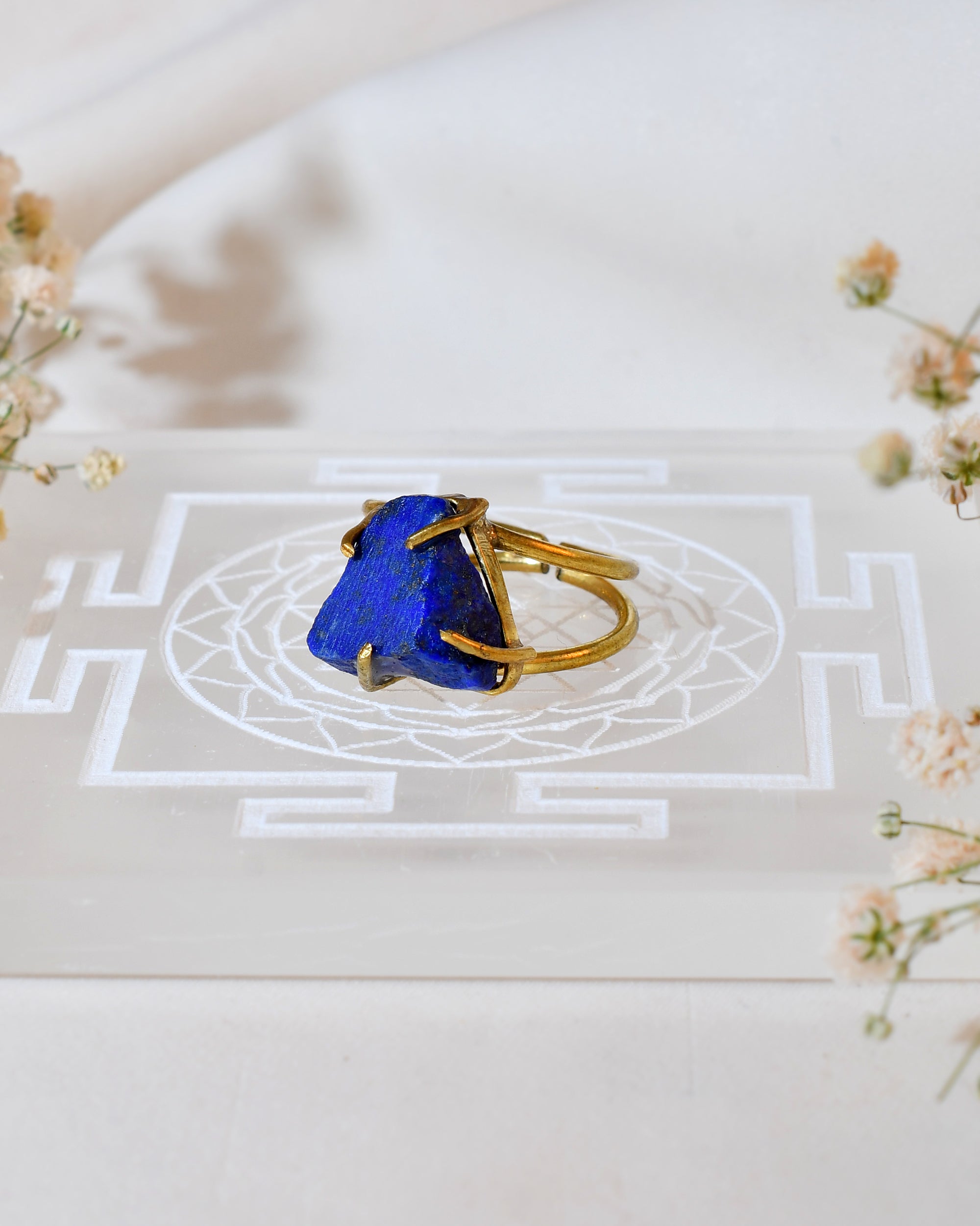 “Royal Blue Natural  Lapis Lazuli  Ring” 100% Natural Gemstone
