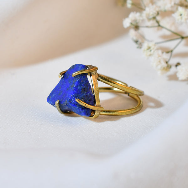 “Royal Blue Natural  Lapis Lazuli  Ring” 100% Natural Gemstone