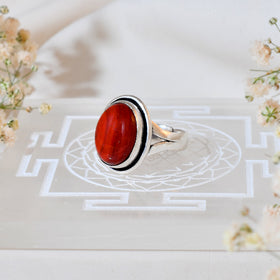 NATURAL RED JASPER RING 100% Natural Gemstone