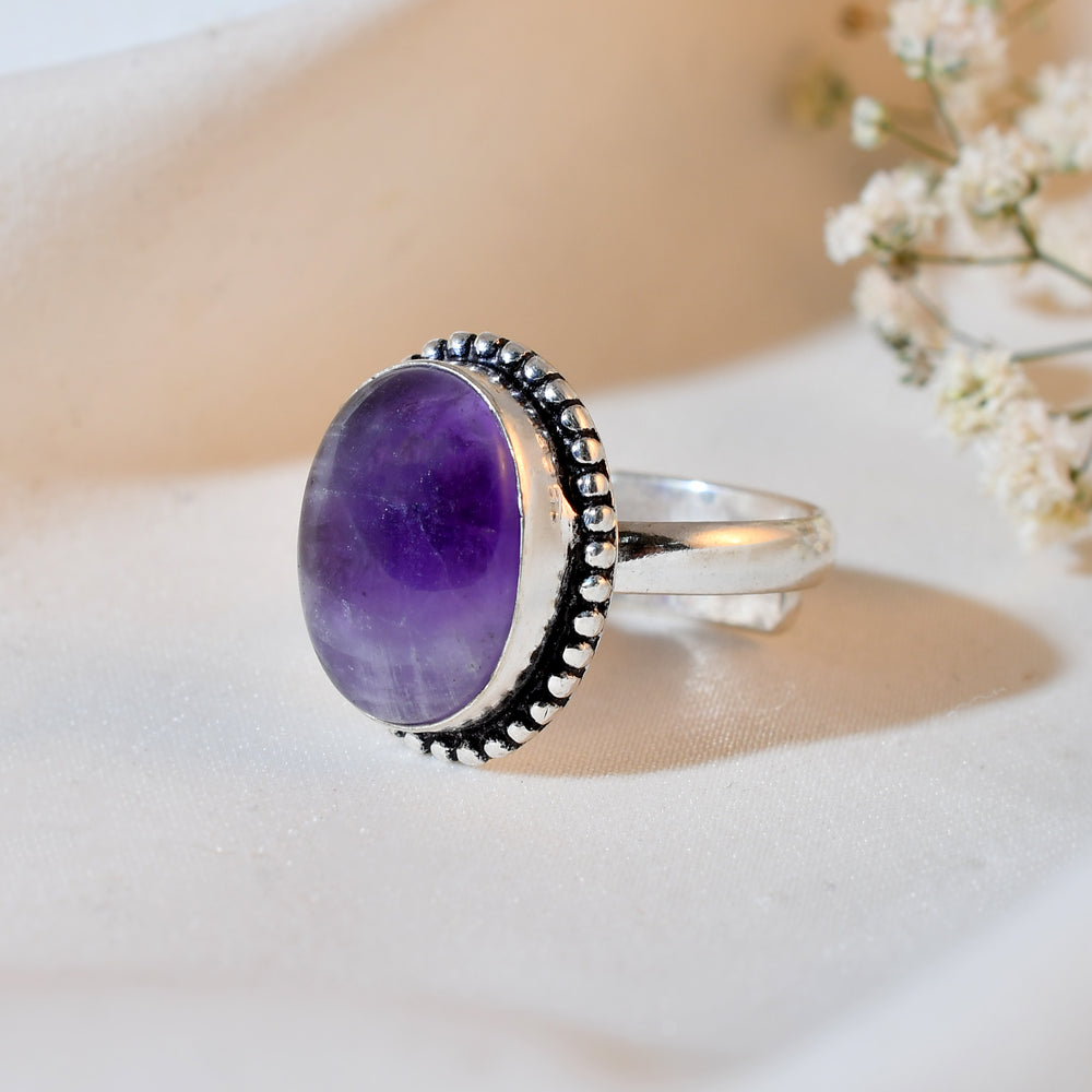 NATURAL AMETHYST RING 100% Natural Gemstone