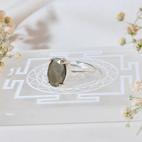 NATURAL PYRITE  FACITED RING 100% Natural Gemstone