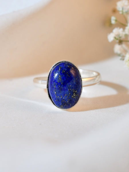 NATURAL LAPIS LAZULI  RING 100% Natural Gemstone