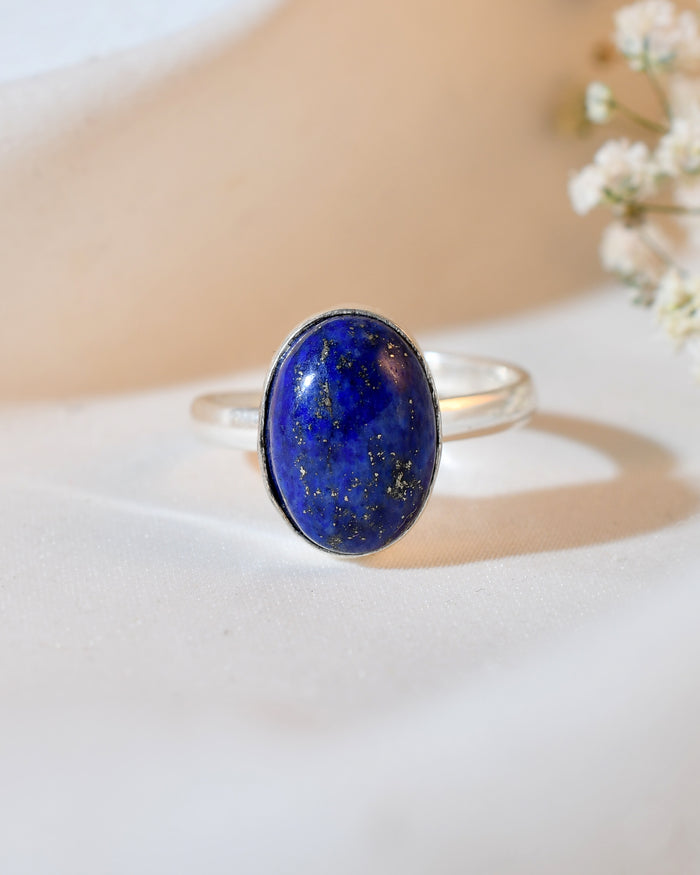 NATURAL LAPIS LAZULI  RING 100% Natural Gemstone