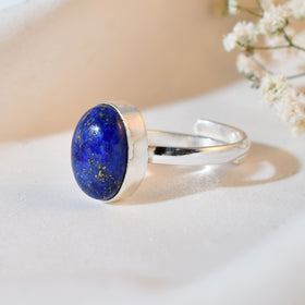 NATURAL LAPIS LAZULI  RING 100% Natural Gemstone