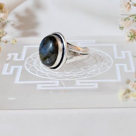 NATURAL  Labradorite RING 100% Natural Gemstone