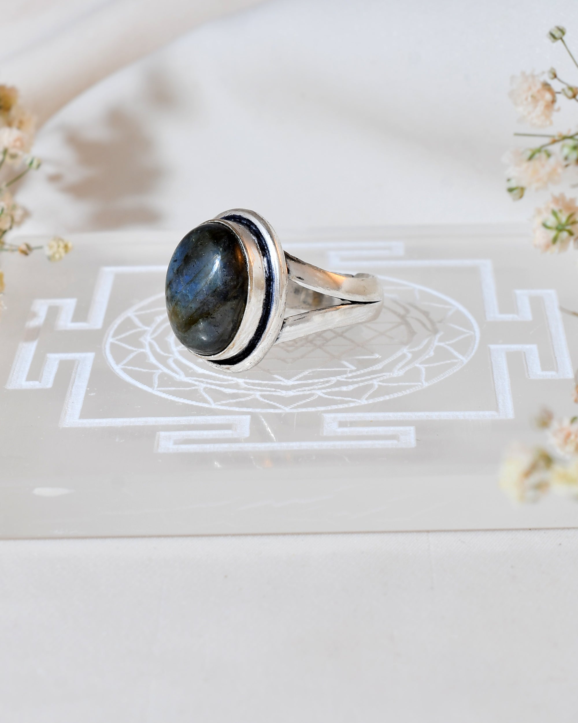 NATURAL  Labradorite RING 100% Natural Gemstone