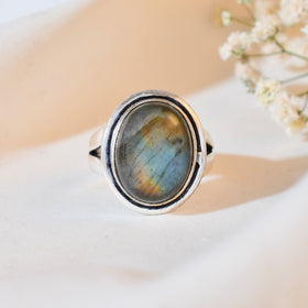 NATURAL  Labradorite RING 100% Natural Gemstone