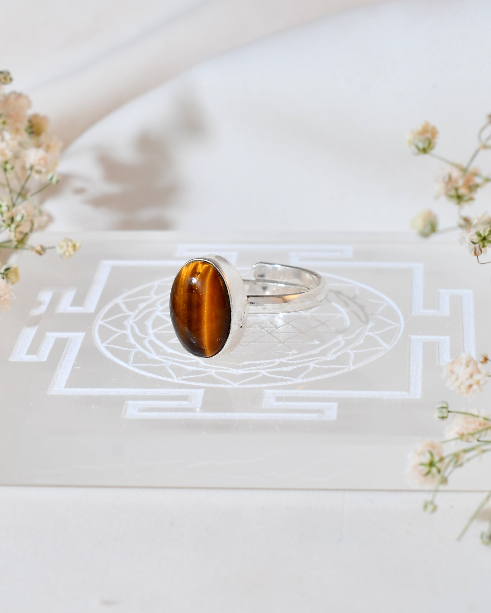NATURAL TIGER EYE  RING 100% Natural Gemstone