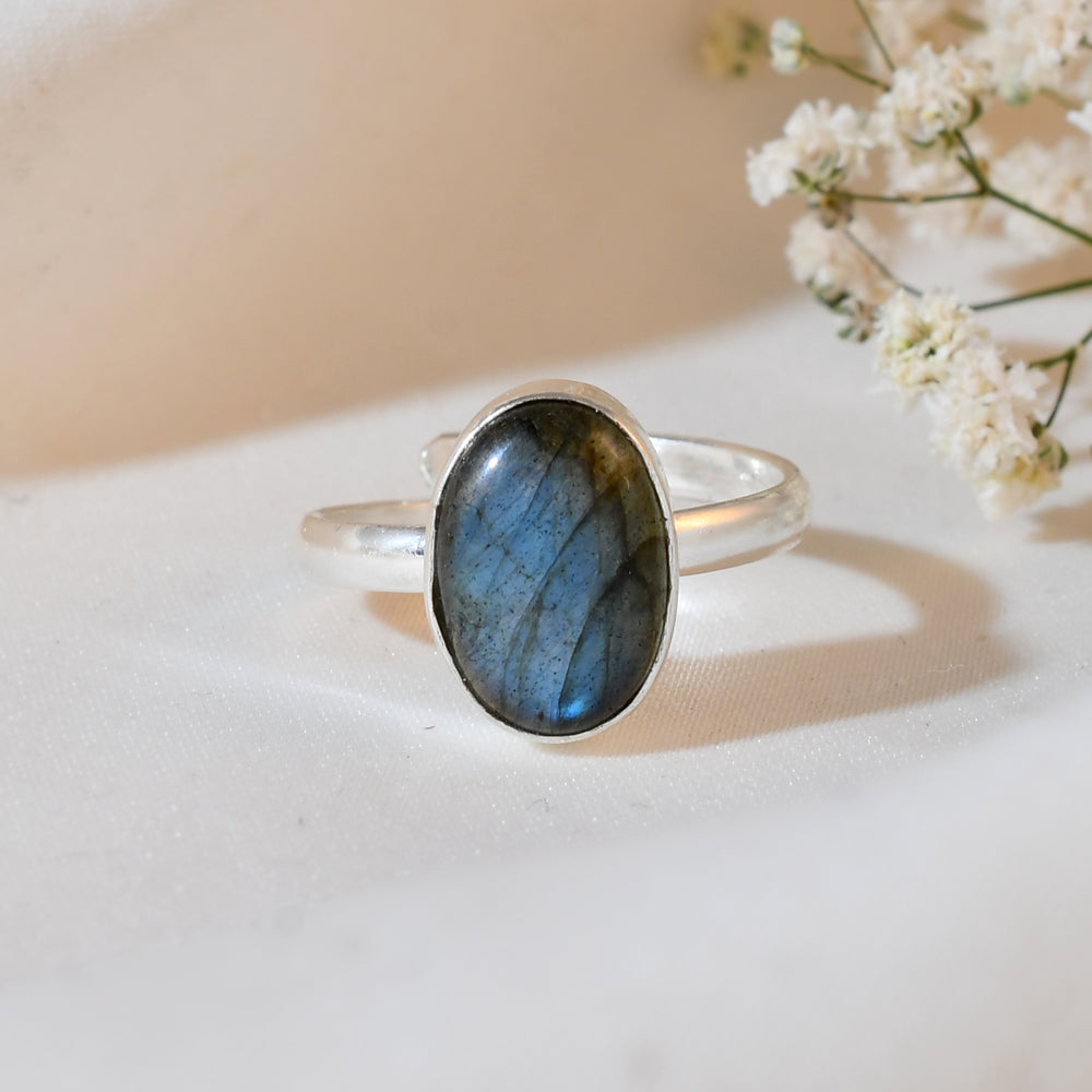 NATURAL  Labradorite RING 100% Natural Gemstone