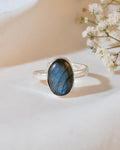 NATURAL  Labradorite RING 100% Natural Gemstone