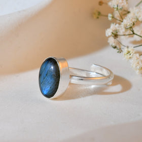 NATURAL  Labradorite RING 100% Natural Gemstone