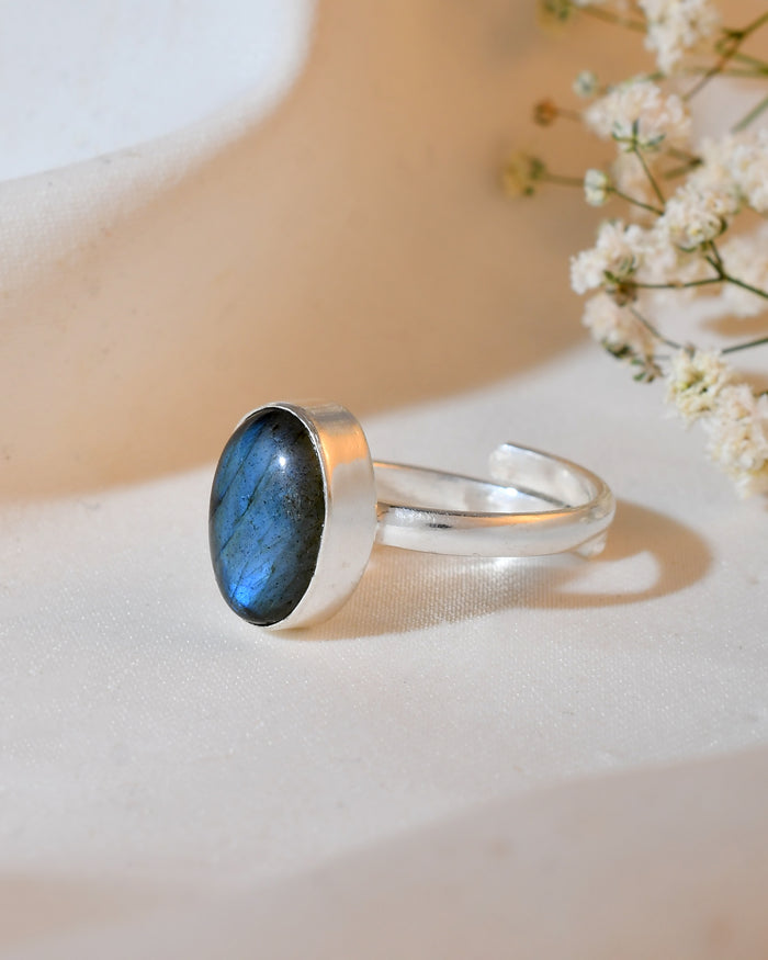 NATURAL  Labradorite RING 100% Natural Gemstone