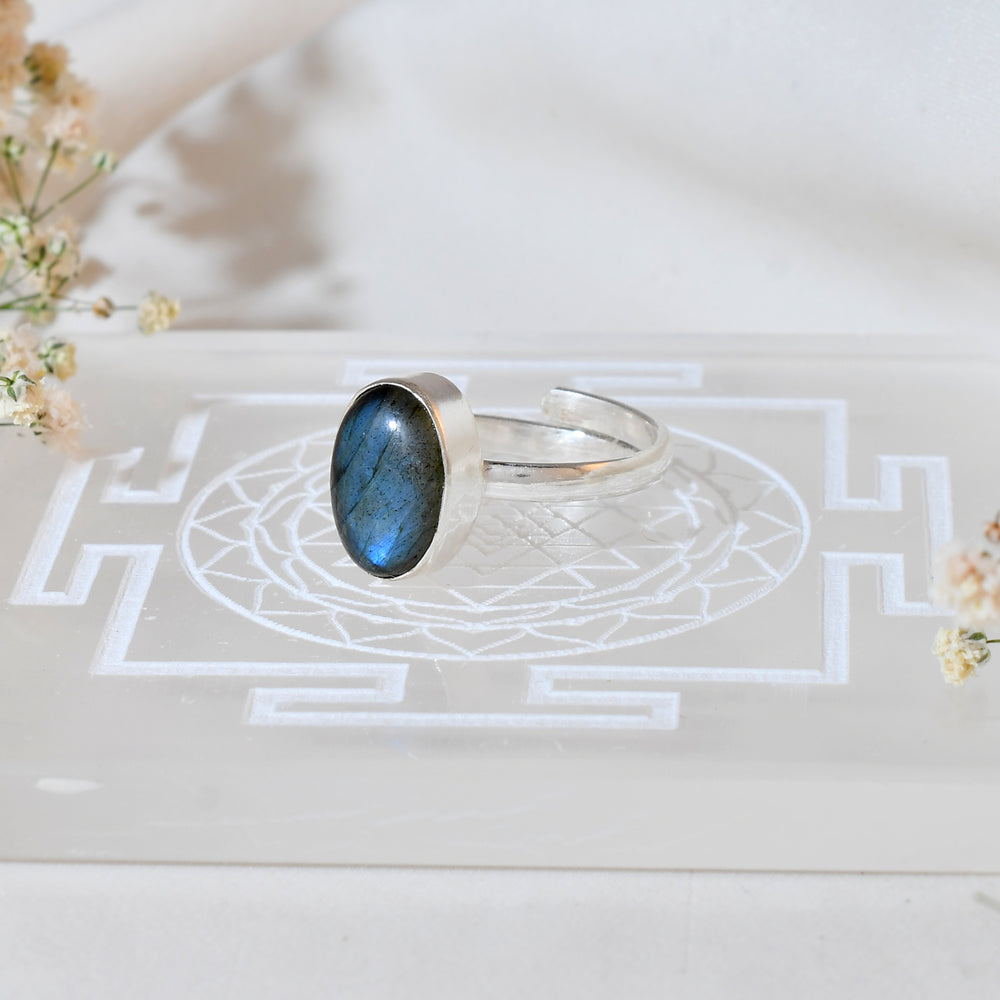 NATURAL  Labradorite RING 100% Natural Gemstone