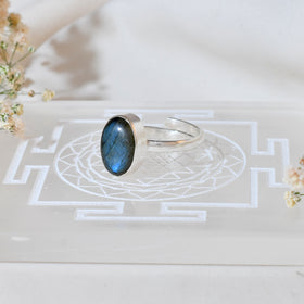 NATURAL  Labradorite RING 100% Natural Gemstone