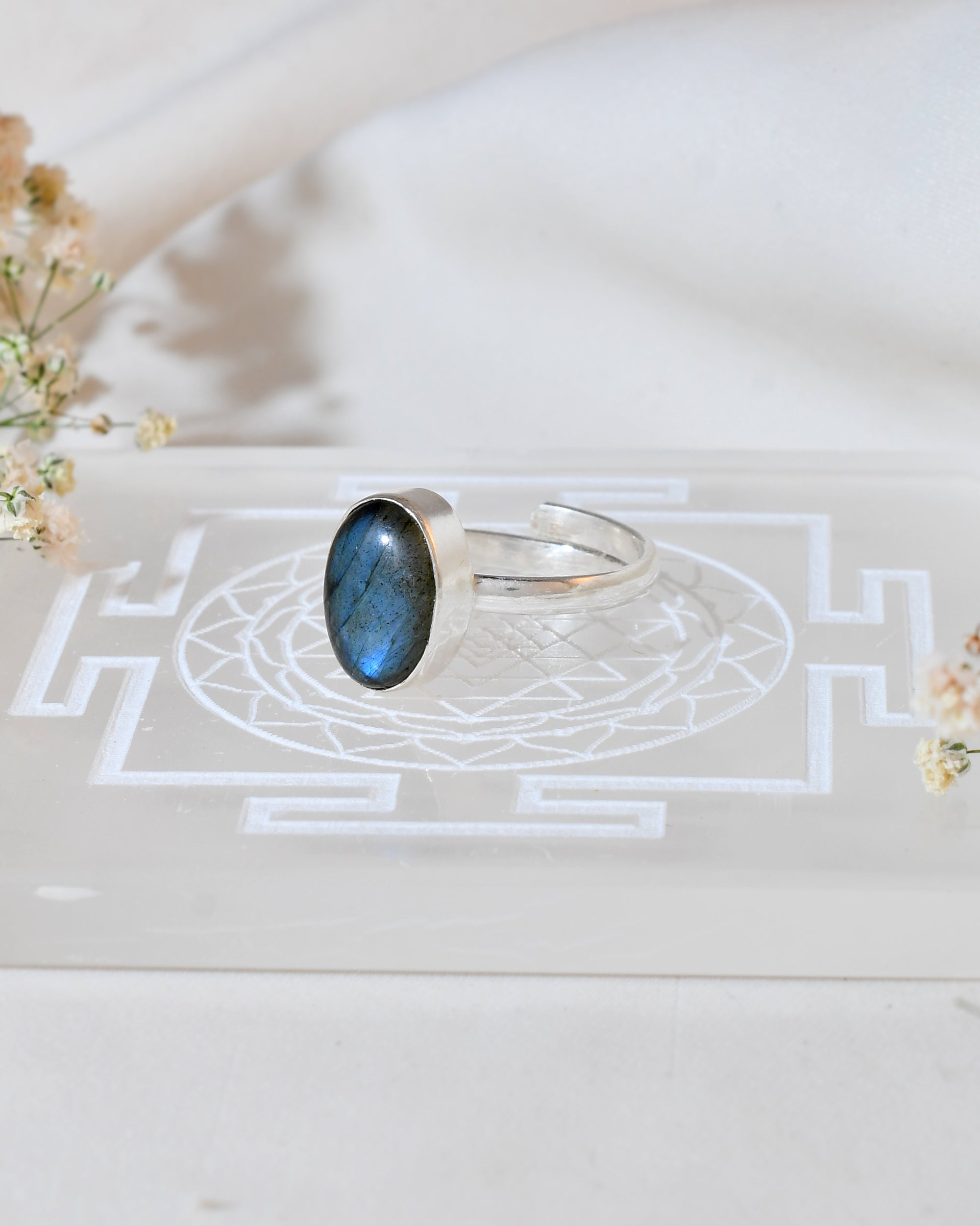 NATURAL  Labradorite RING 100% Natural Gemstone