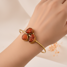 Carnelian Stone Adjustable Size Bangle