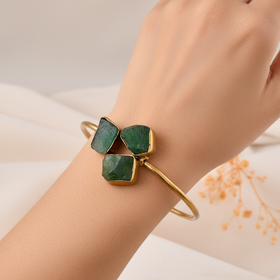 Natural Jade Adjustable Size Bangle
