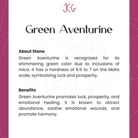 Green Aventurine Bracelet Jaipur Crystal Gems