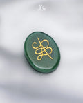Green Jade Zibu Coin Jaipur Crystal Gems